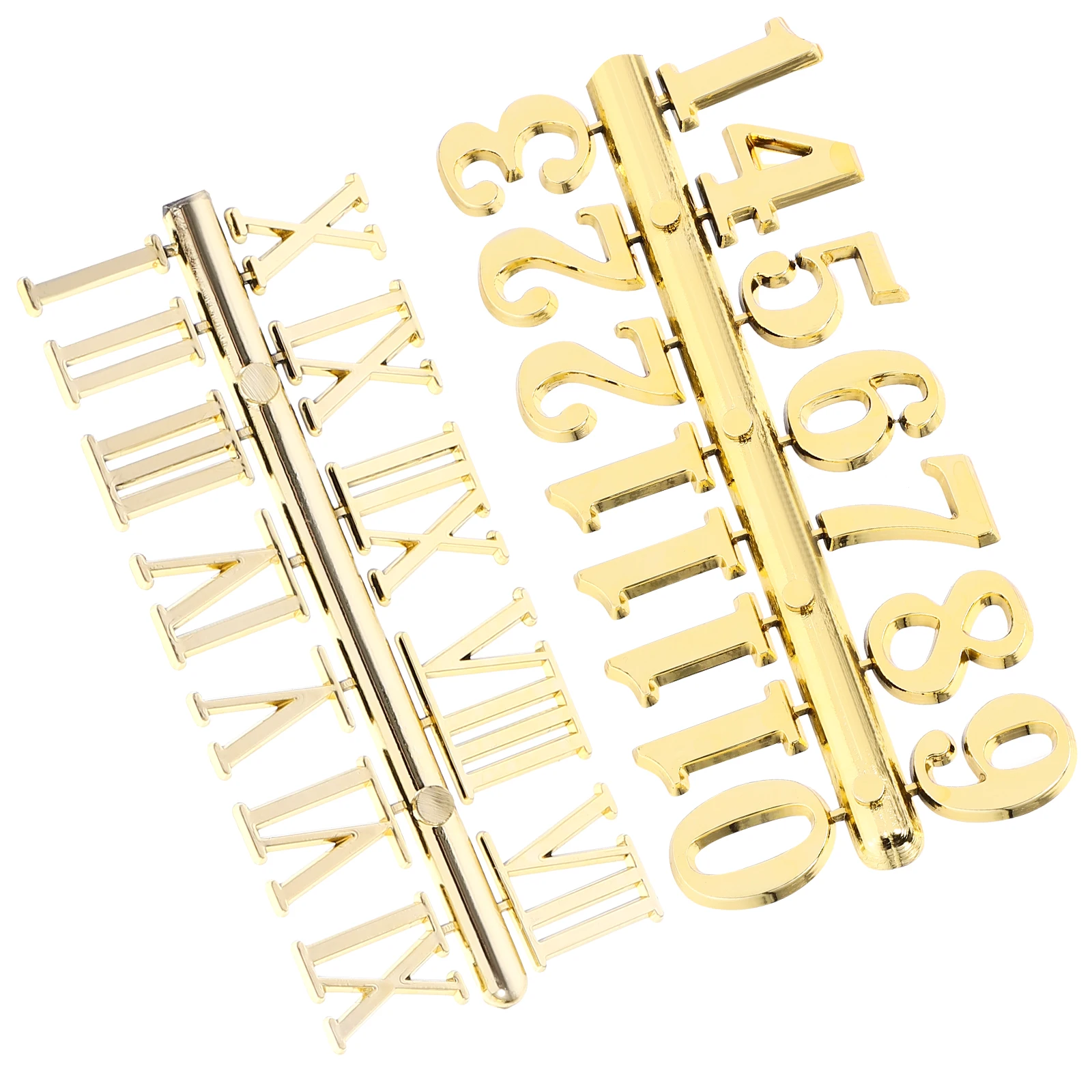 

2 set 2 Sets Clock Number Plates Diy Wall Clock Replacement Parts Plastic Numbers For Repair Decoration Kit Accessories