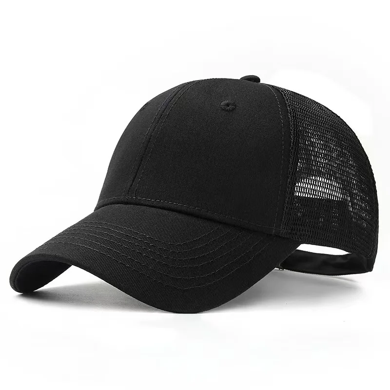 

Baseball Caps for Big Head Men Women XXL Oversize High Crown Adjustable Plain Mesh Trucker Hats 60-65cm
