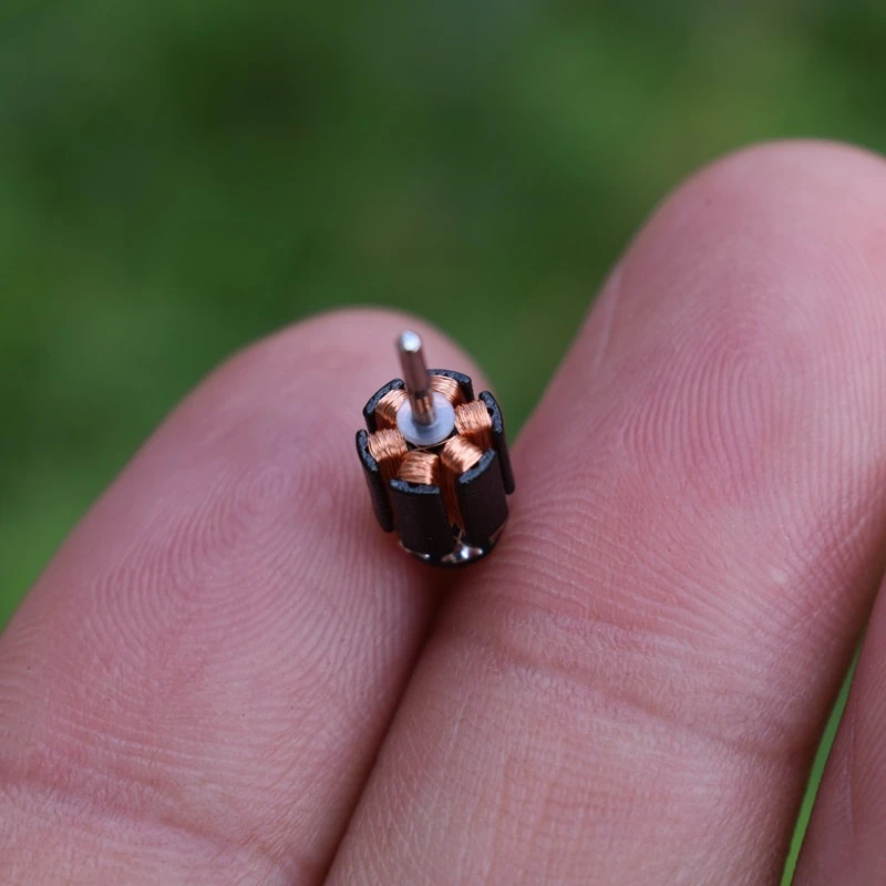 1PC Japan Minebea 6-pole Rotor Square Precious Metal Brush Motor DC 3V 5V 6V 25000RPM High Speed 0.3 Modulus 8 Teeth Gear Toy