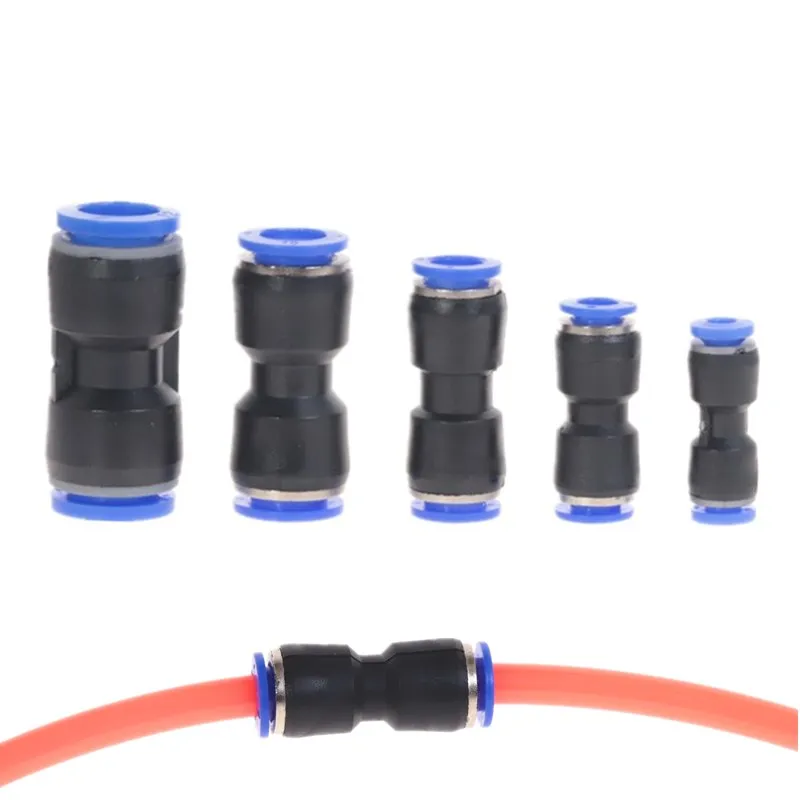 10Pcs Pneumatic Air Fitting PU PUG Series 6mm 8mm to 10mm 12mm Tube Connector Air Water Pipe Push In Hose Quick Couping