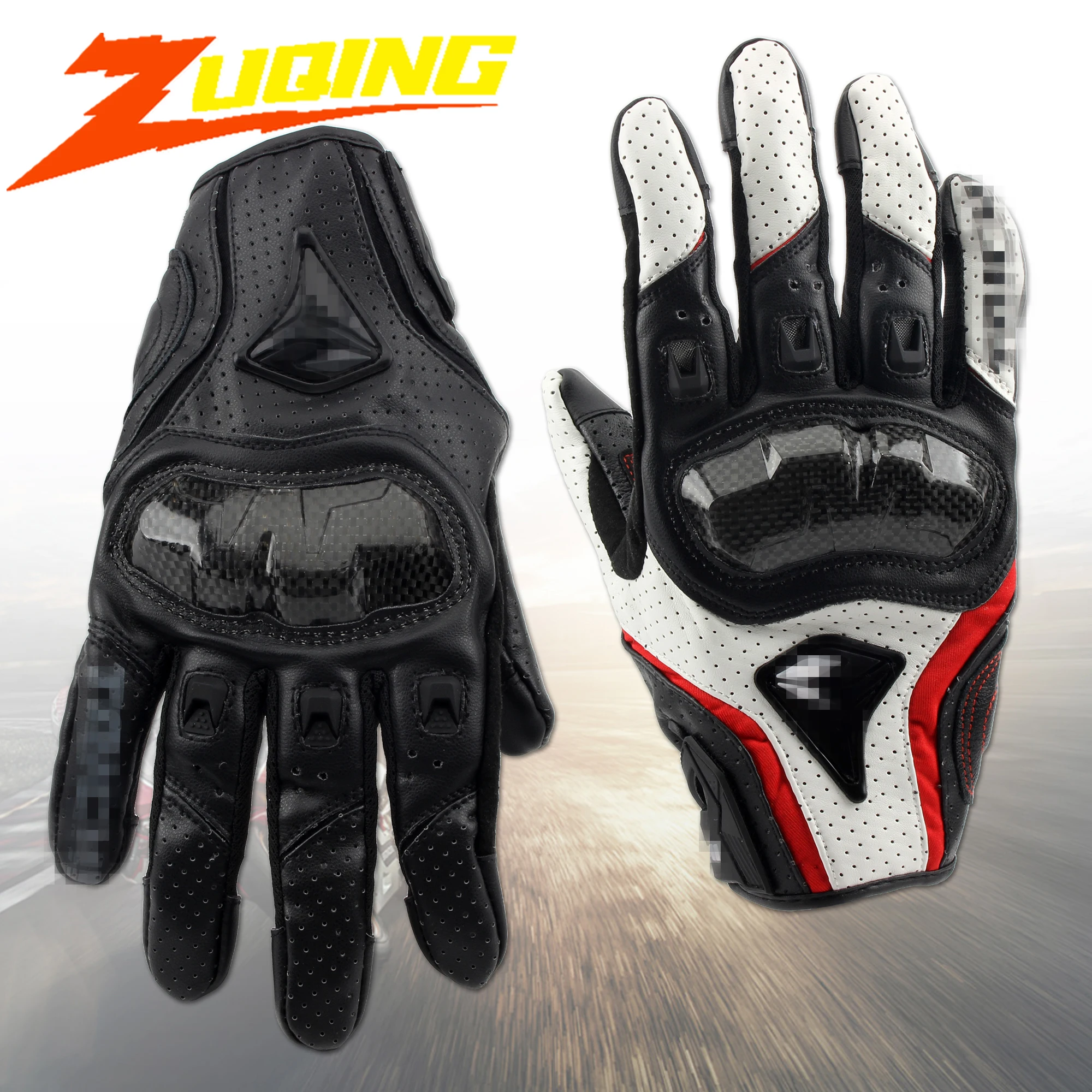 

Мотоциклетные дышащие перчатки из искусственной кожи с полным пальцем, мужские и женские велосипедные перчатки, летние зимние кожаные перчатки для мотокросса