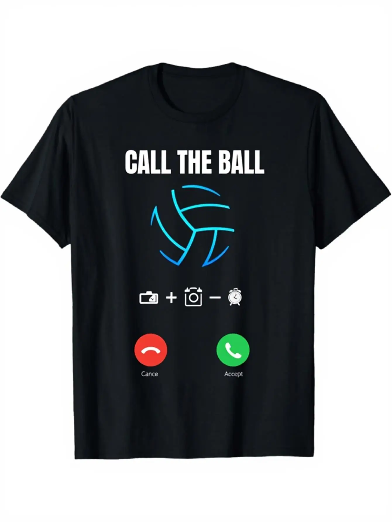

Men's Women's Volleyball Graphic T-Shirt Call The Ball Volleyball Court Design Lightweight Breathable Short Sleeve Crewneck Tee