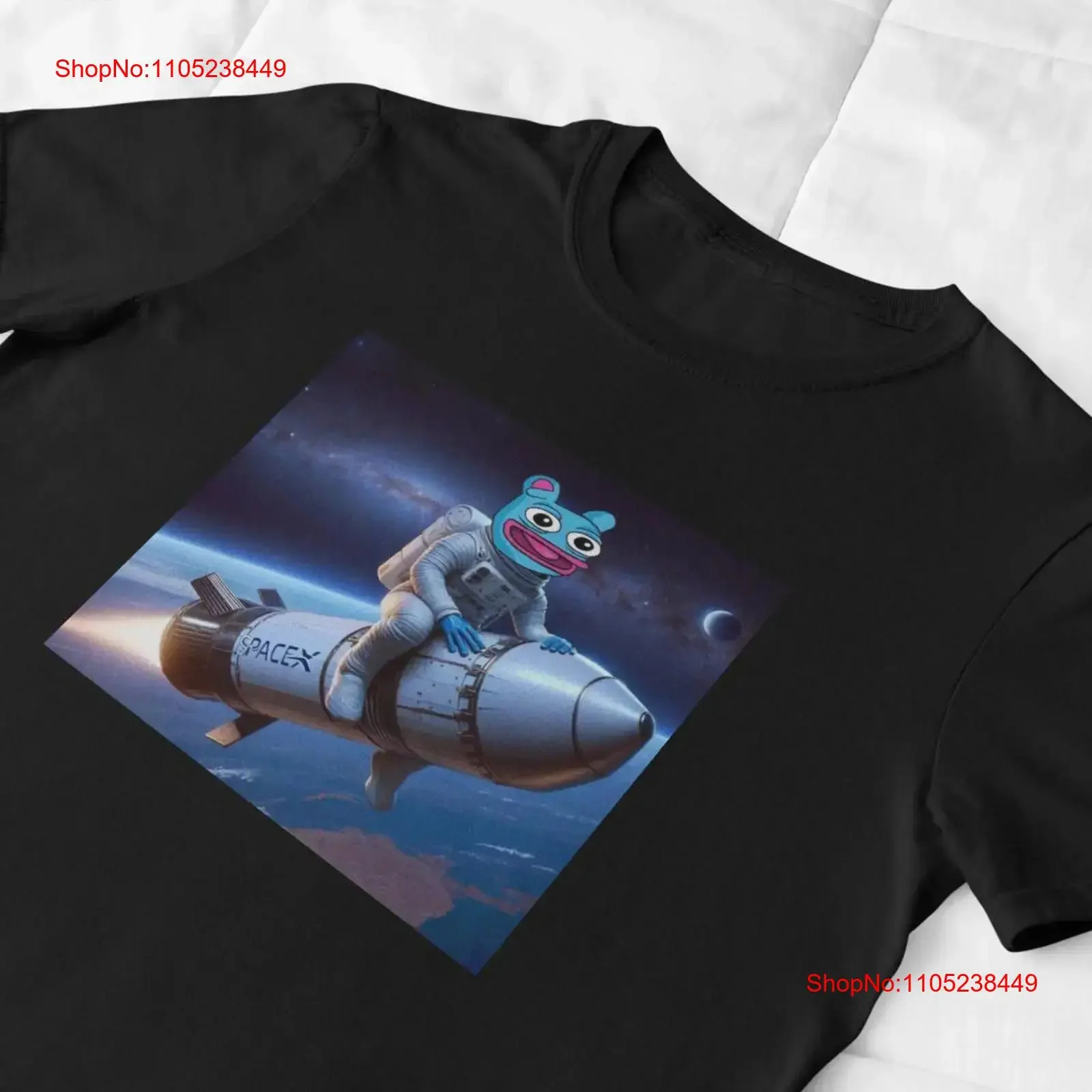 Brett To The Moon Space T Shirt Iconic Meme in Orbit vintage Washed Slightly streetwear homme designer clothes Comfortable