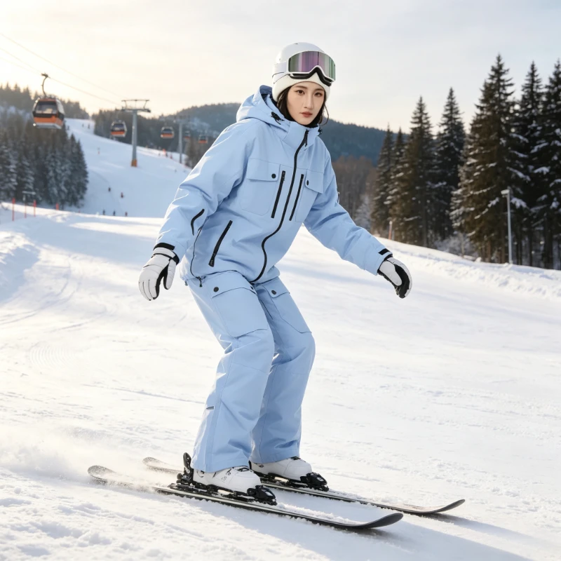 2026 New Skiing Suit Unisex Women' Jackets Men's Ski Pants Winter Windproof Thermal  Waterproof Snowboarding Outdoors Overall