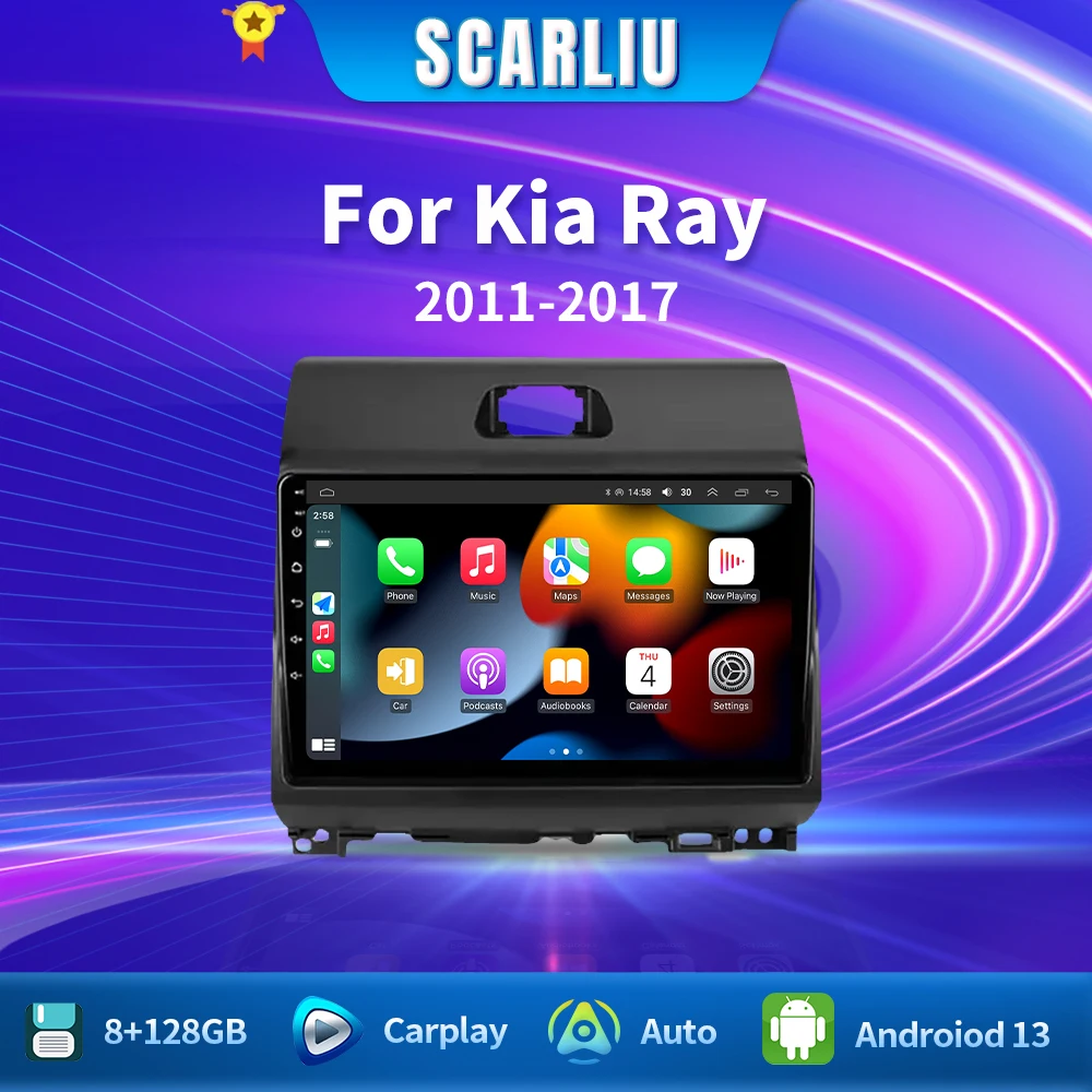 2din Car Radio 7862 Carplay Android Auto All In One For KIA Ray 2011 - 2017 Multimedia Video Player GPS Navigation Autoradio DSP