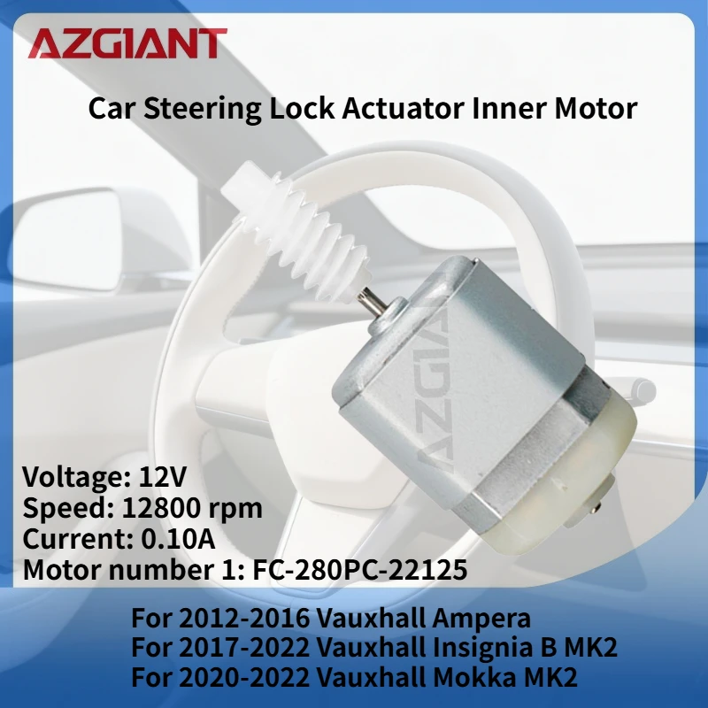 

For 2012-2016 Vauxhall Ampera/Mokka 2020-2022 AZGIANT Car Steering Lock Actuator Inner Motor DC 12V Auto Accessories new parts