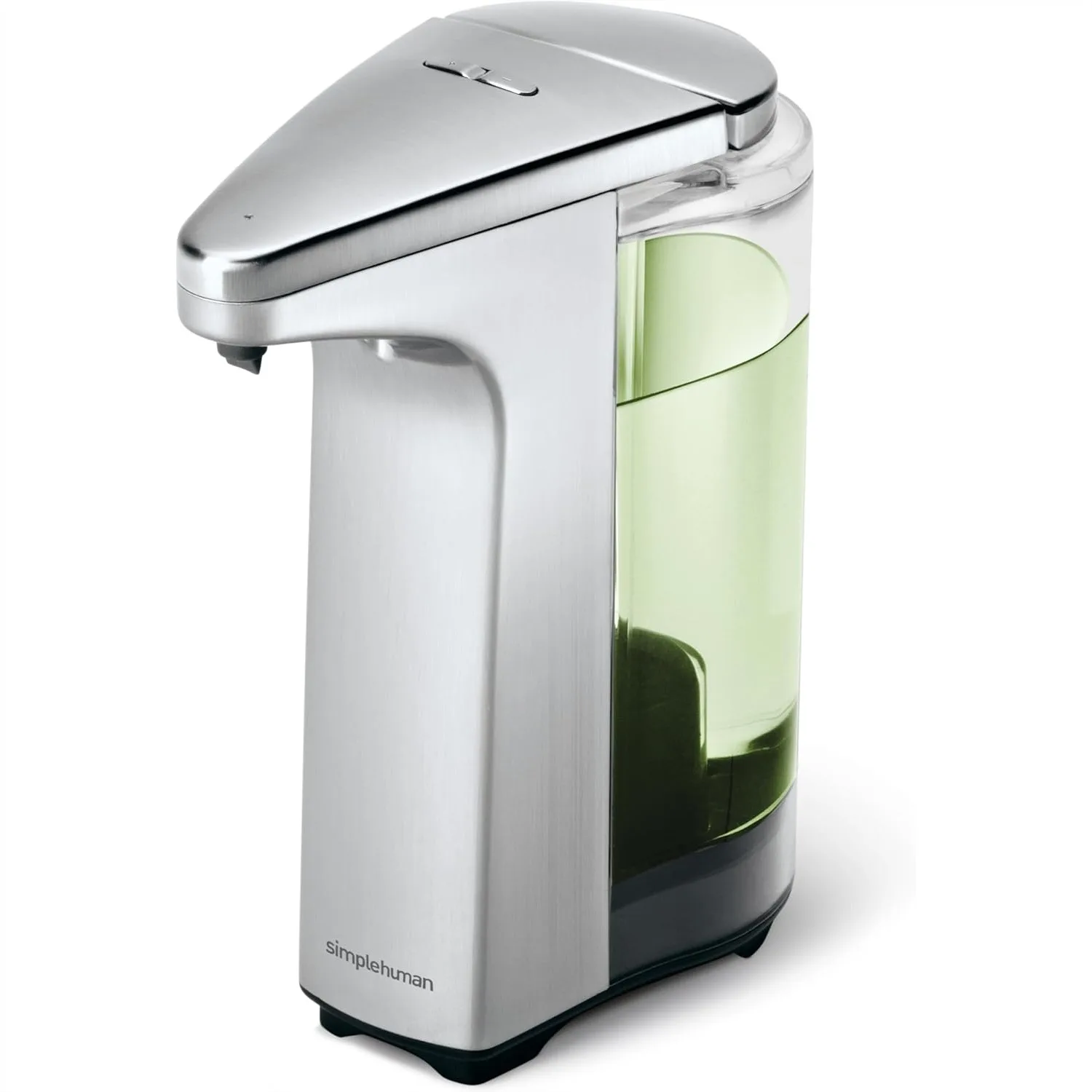 

Touch-Free Sensor Liquid Soap Pump Dispenser, 8 oz, Brushed Nickel, No-Drip Valve, Speed Dispense