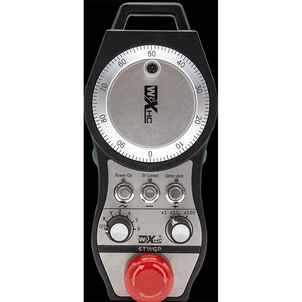 STWGP 6-Axis CNC MPG Wireless Handwheel E-Stop Manual Pulse Generator + Receiver for SIEMENS MITSUBISHI FANUC FAGOR