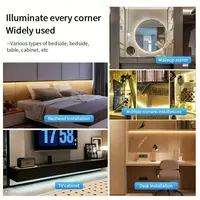 COB Lights LED Strip Touch Dimmer Flexible Diode Tape 5V USB Linear Indoor Lighting Lamp Room DIY TV Mirror Backlight Wall Decor 3