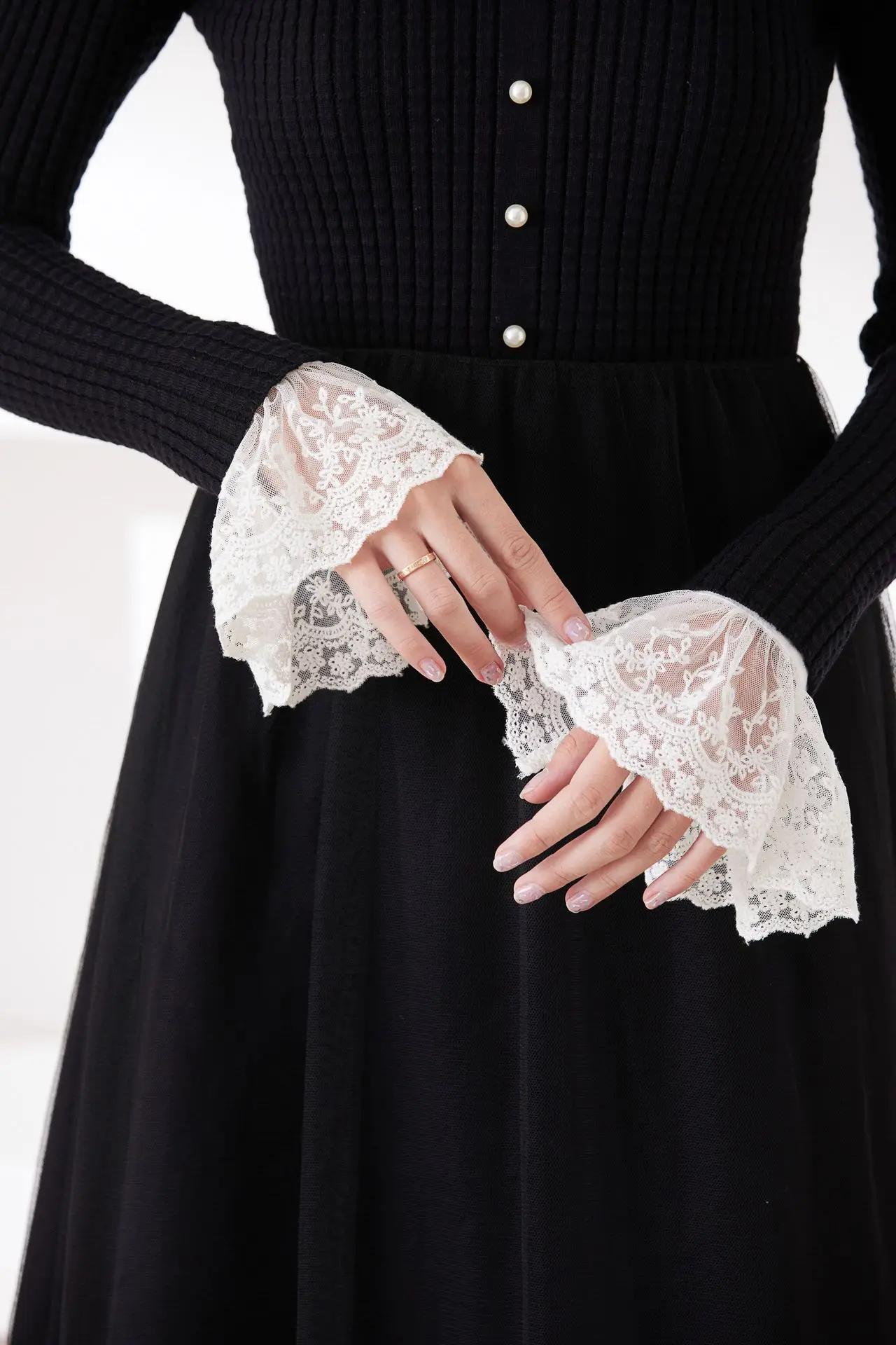 

Кружевные манжеты, белые съемные накладные рукава, свадебные платья, аксессуары, манжеты для свитера, костюм на Хэллоуин, аксессуары для косплея