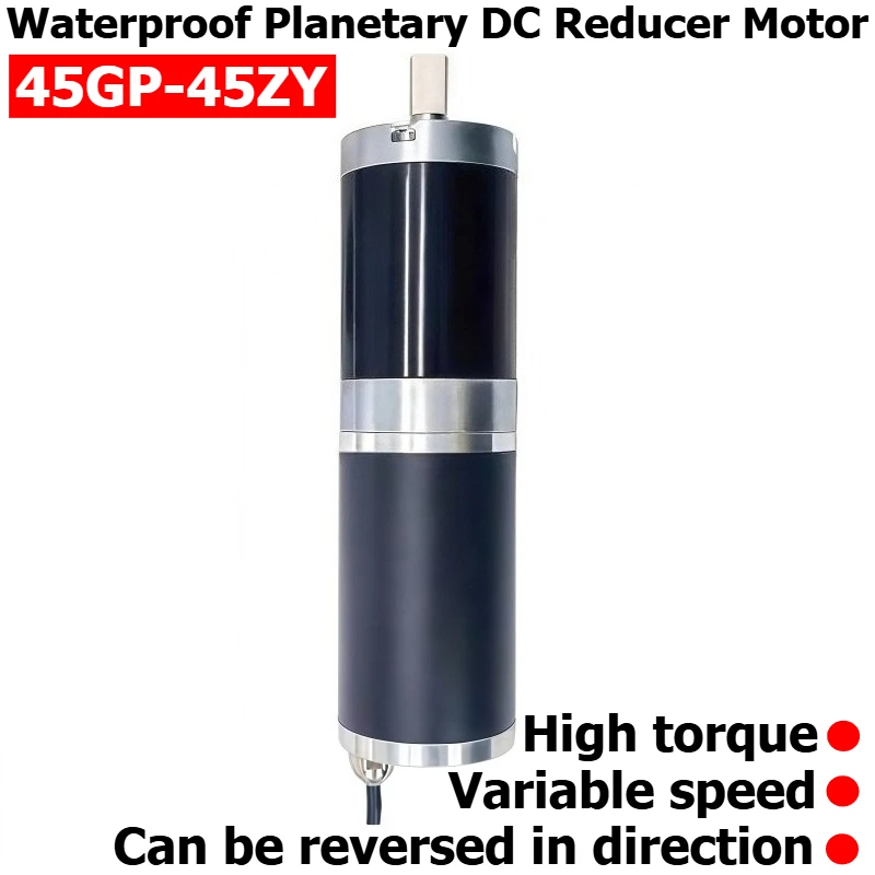 Direct-flow Planetary Deceleration Motor 45GP-45ZY, Waterproof, High Torque, Adjustable Speed Motor