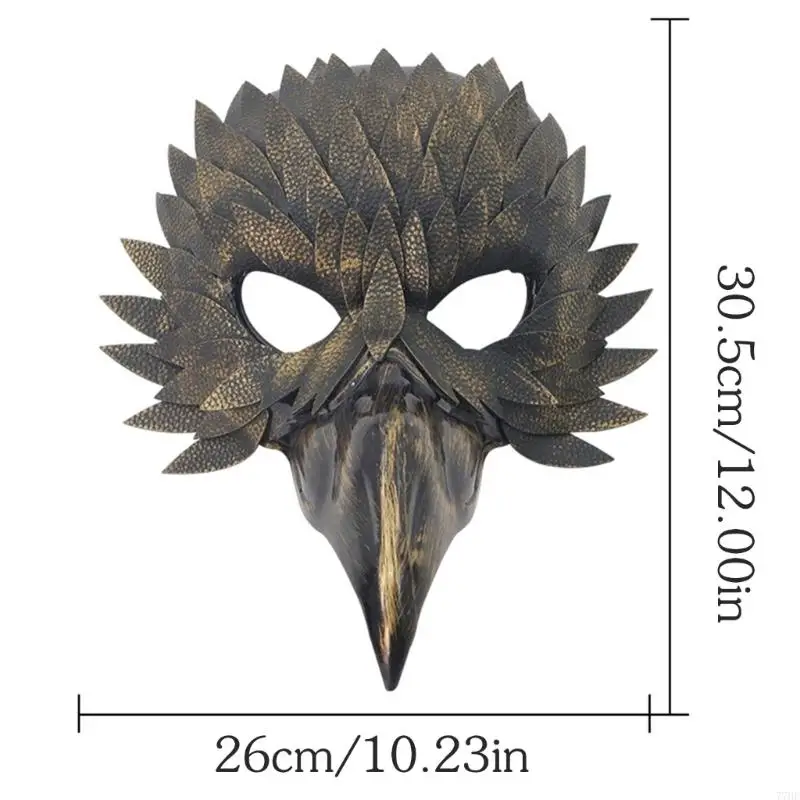 77HE Mysterious Bird Beak Design Mask Costume Face Cover For Themed Celebrations Role Play Accessories