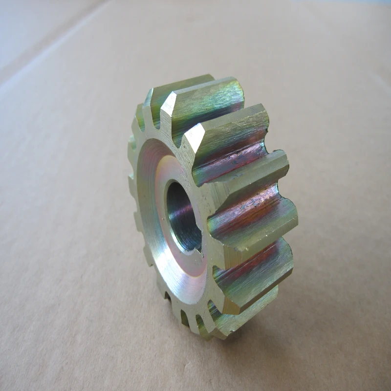 เหล็กชุบสังกะสีเกียร์สำหรับ Sliding Gate มอเตอร์ Pinion สำหรับ KMP101 102 202