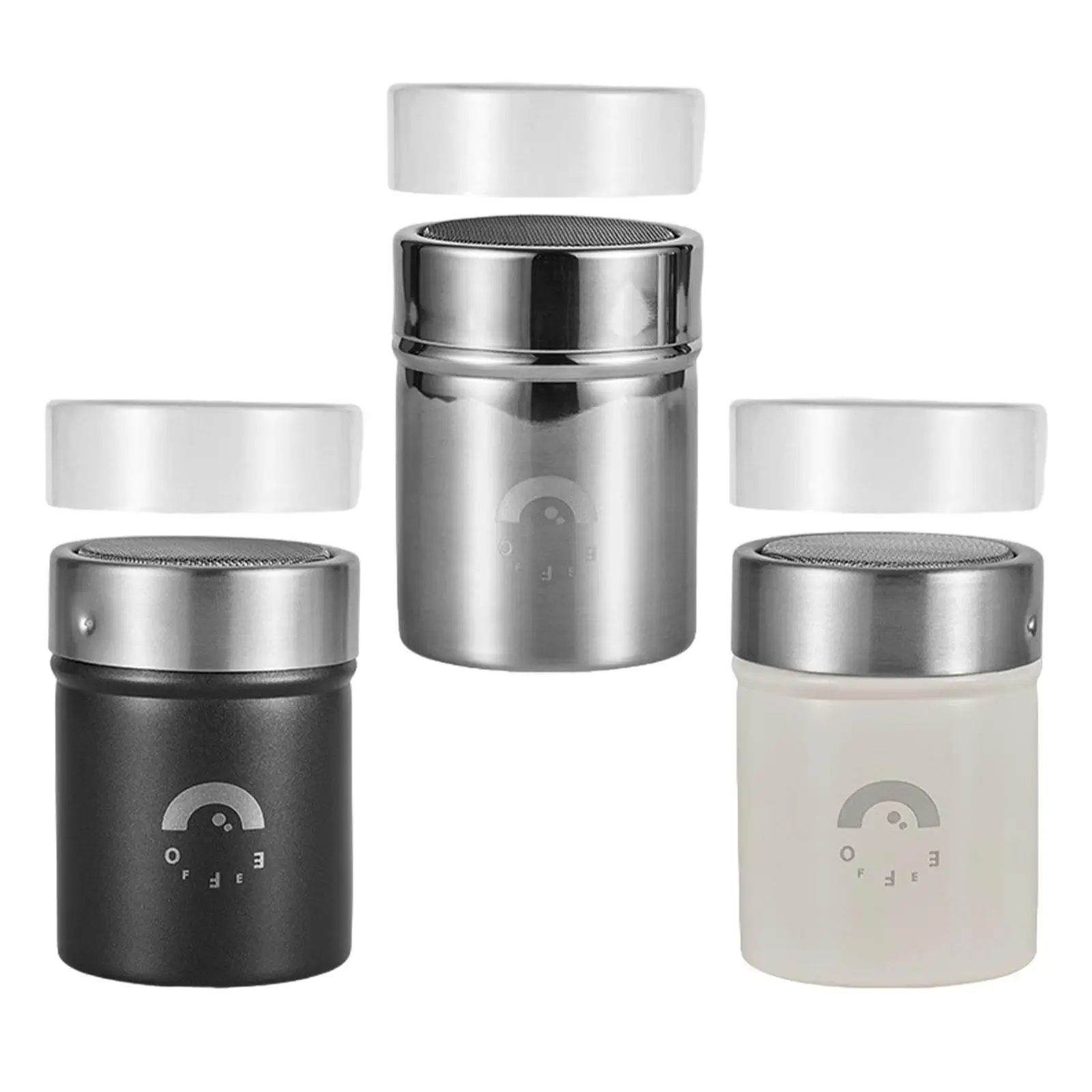 Flour Sifter Cooking Tool Salt Pepper Shaker Easy Carrying Chocolate Shaker Sugar Shaker for Flour Party Home Restaurant Picnic