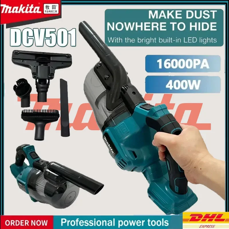 

Makita Cordless Electric Vacuum Cleaner Portable Efficient for Household Industrial Construction 18V Battery Powered Cleaning To