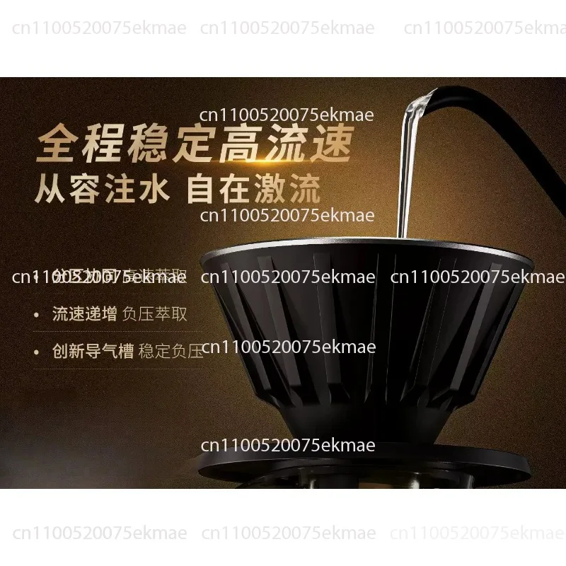 V-shaped Filter Cup Pour-over Coffee Maker – Metal ‘Ice Eye’ Filter Cup for Home Use