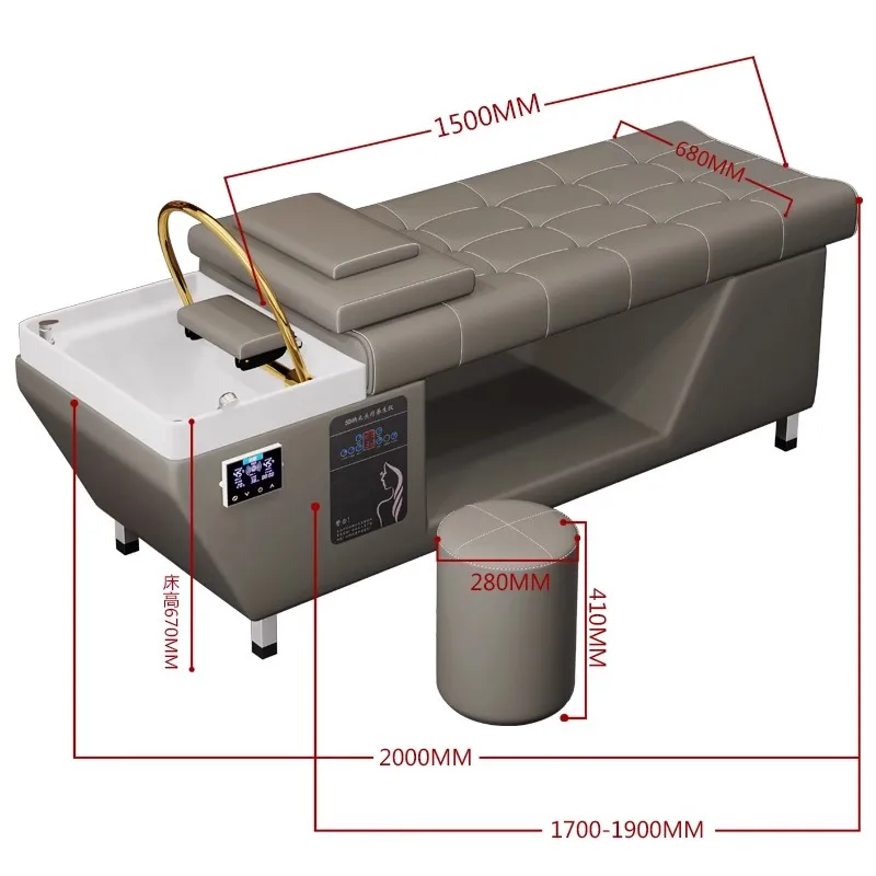 كراسي صالون تصفيف الشعر الشمال ، المنزل ، تصفيف الشعر المهنية ، غسالة ، كرسي مستلق ، غسل الحلاق ، الشامبو باك