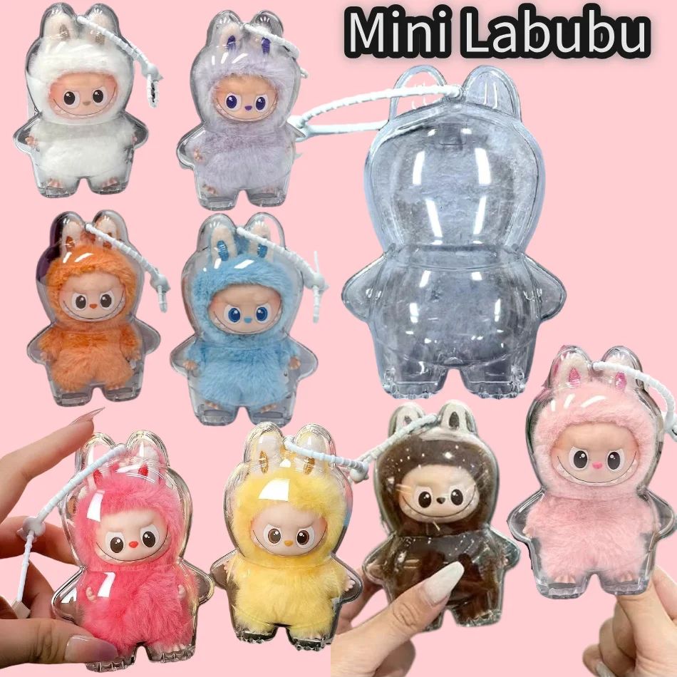 For New LABUBU Protector Case Protection Cover V4 Pendant Doll Storage Box Anti Dust Case For Labubu Clear Case Doll Accessories