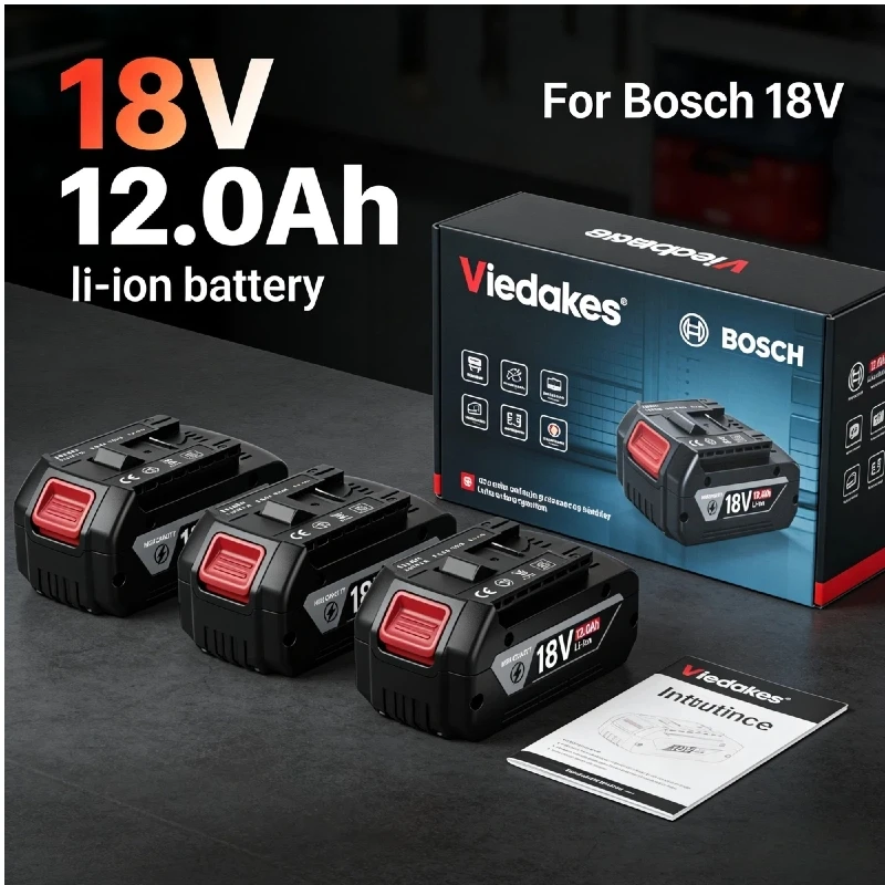 

Reliable 12.0Ah 18v battery for bosch 18v tools Drill Drivers Impact Wrenches Saws Grass Trimmers bateria for 보쉬 18v 배터리