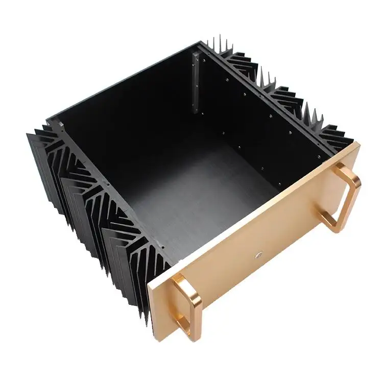 Chassi amplificador de alumínio completo/caixa de amplificador classe A/caixa de amplificador valvulado/caixa DIY (430*200*375mm)