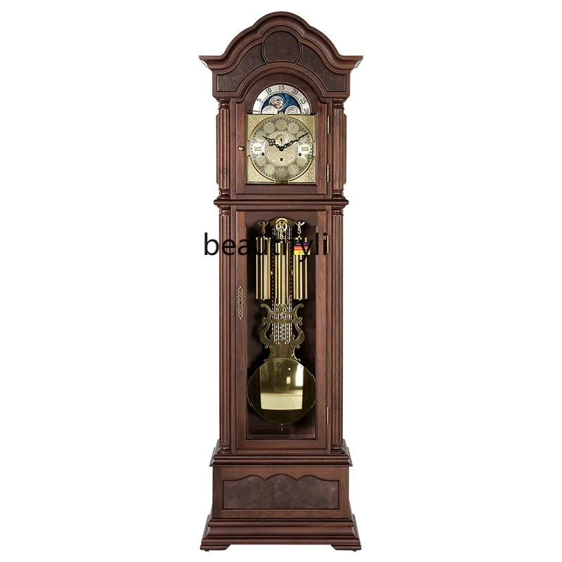 Living room floor clock, villa, lightweight luxury, minimalist, high-end mechanical timing, luxurious floor clock