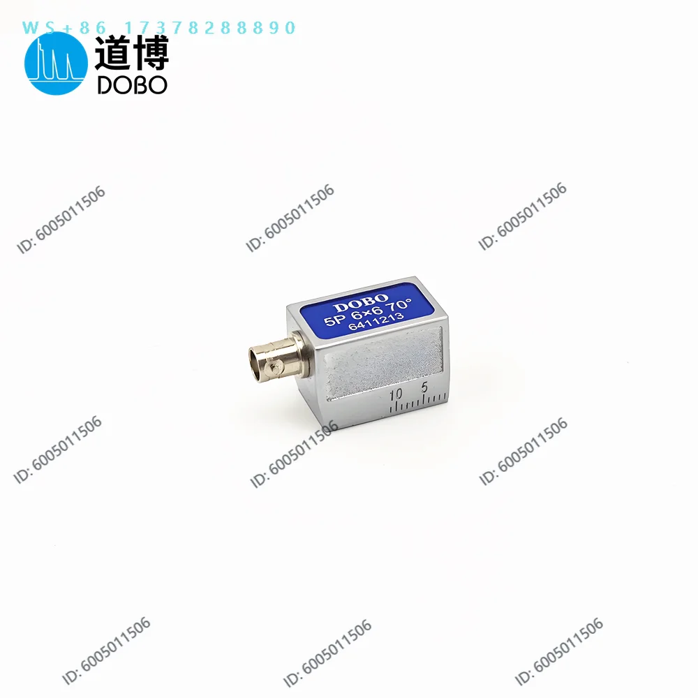 5P6×6K3 ultrasonic flaw detector for small diameter pipe special probes, short leading-edge inclined probe, small pipe diameter
