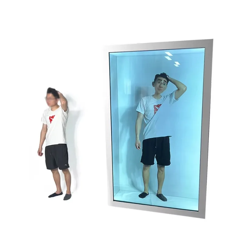 86-Inch LCD 4K transparent 3D holographic video touchscreen display with infrared touch function