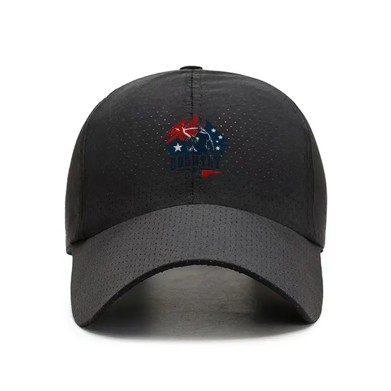 Australia Kangaroo Koala Quick Dry Baseball Cap Breathable Outdoor Sports Hat