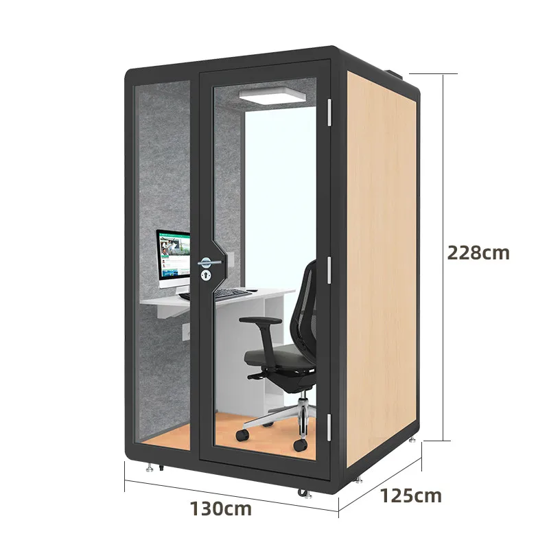 Movable Soundproof Cabin Portable Diy Soundproof Drum Office Phone Booth For Sale