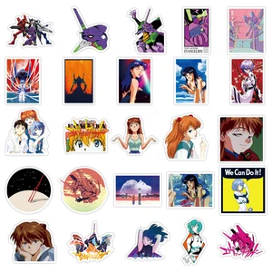 50 PCs Neon Genesis Evangelion Anime Proof Aufkleber Dwater Proof Water Schöne Paket Hülle Kawai Tragbare Hautkunstzubehör 8 Hauptverkaufstelefon Evangelion - №1
