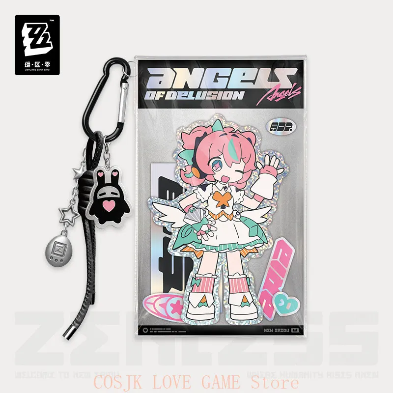 MIHOYO ZZZ Zenless Zone Zero Original Angels of Delusion Sunna Aria Nangong Yu Keychain Pendant Gift Box Birthday Present view 4