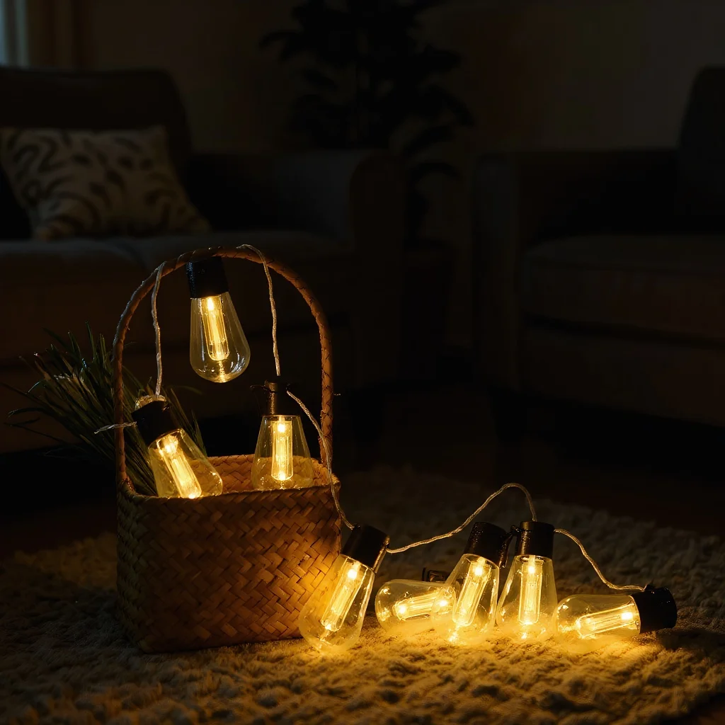 

Светодиодные уличные солнечные гирлянды-водонепроницаемая лампа Эдисона в стиле ретро, винтажное украшение для рождественской вечеринки в саду