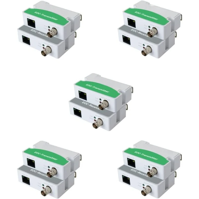 thuis. POE Over Coax EOC Converter IP Over Coax voor het upgraden van analoog bewakingssysteem naar IP-bewakingssysteem (5-pack)