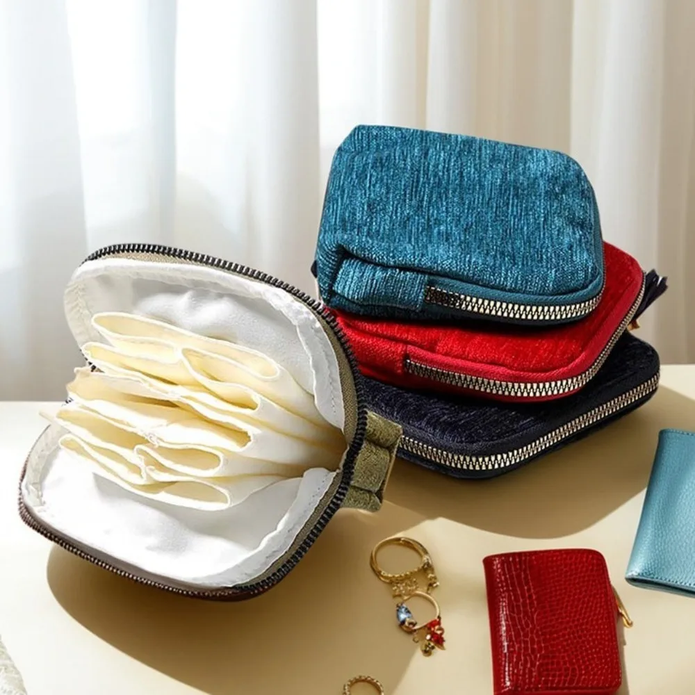 

Exquisite Jewelry Storage Bag Jewelry Display Bracelet Tassel Zipper Jewelry Bag Ring Pendant Large Size Jewelry Organizer Daily