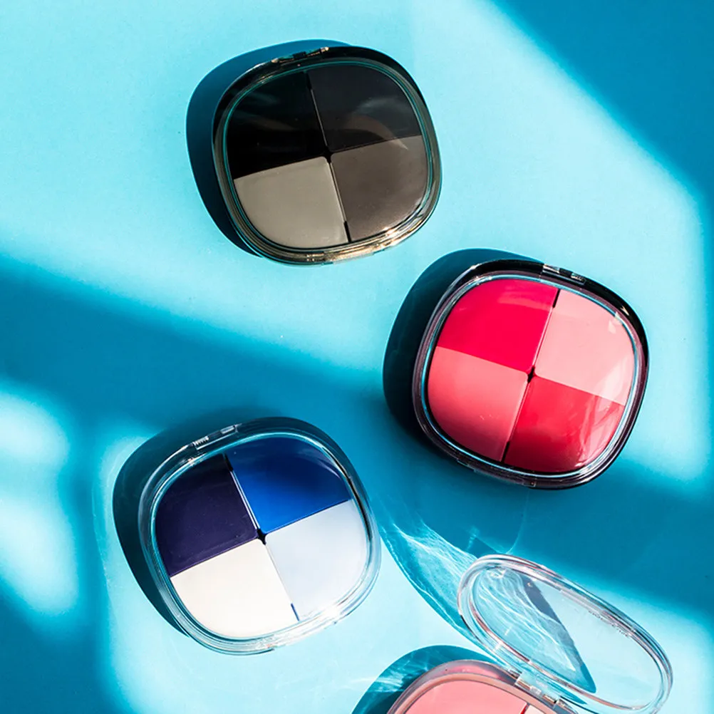 1Pcs High-Quality Plastic 4-Compartment Pillbox Portable Medicine Container with Tight-Fit Lid for Travel Outdoor Activities