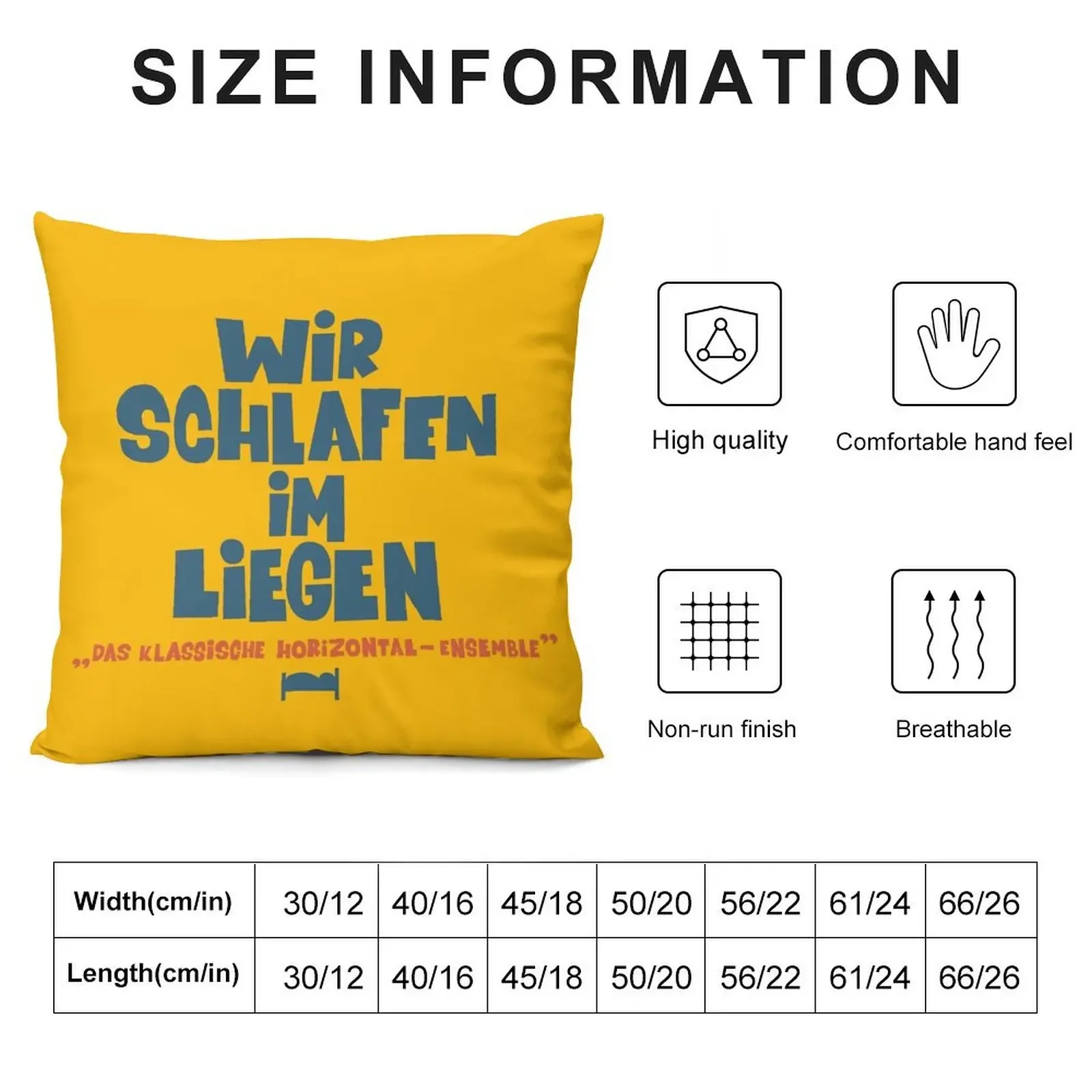 We sleep lying down - Loriot - TV Kult - German Throw Pillow christmas supplies Sofa Covers For Living Room pillow