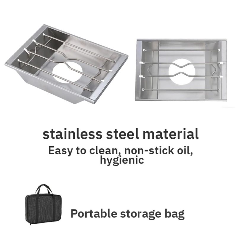 Pandatour New Camping IGT 1-Unit Accessories Griddle Drain Basket Bamboo Board Portable Outdoor 1-Unit Parts Supplies