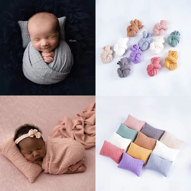 

Newborn Photography Props Posing Blanket & Pillow Baby Photoshooting Background Decoration DIY Photostudio Backdrop