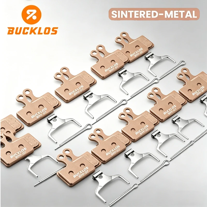 

BUCKLOS Sintered Metal Bicycle Disc Brake Pads Wearproof Hydraulic Brake Pad Anti-wear Bike Disk Brake Pads for BR-M9100 K03S