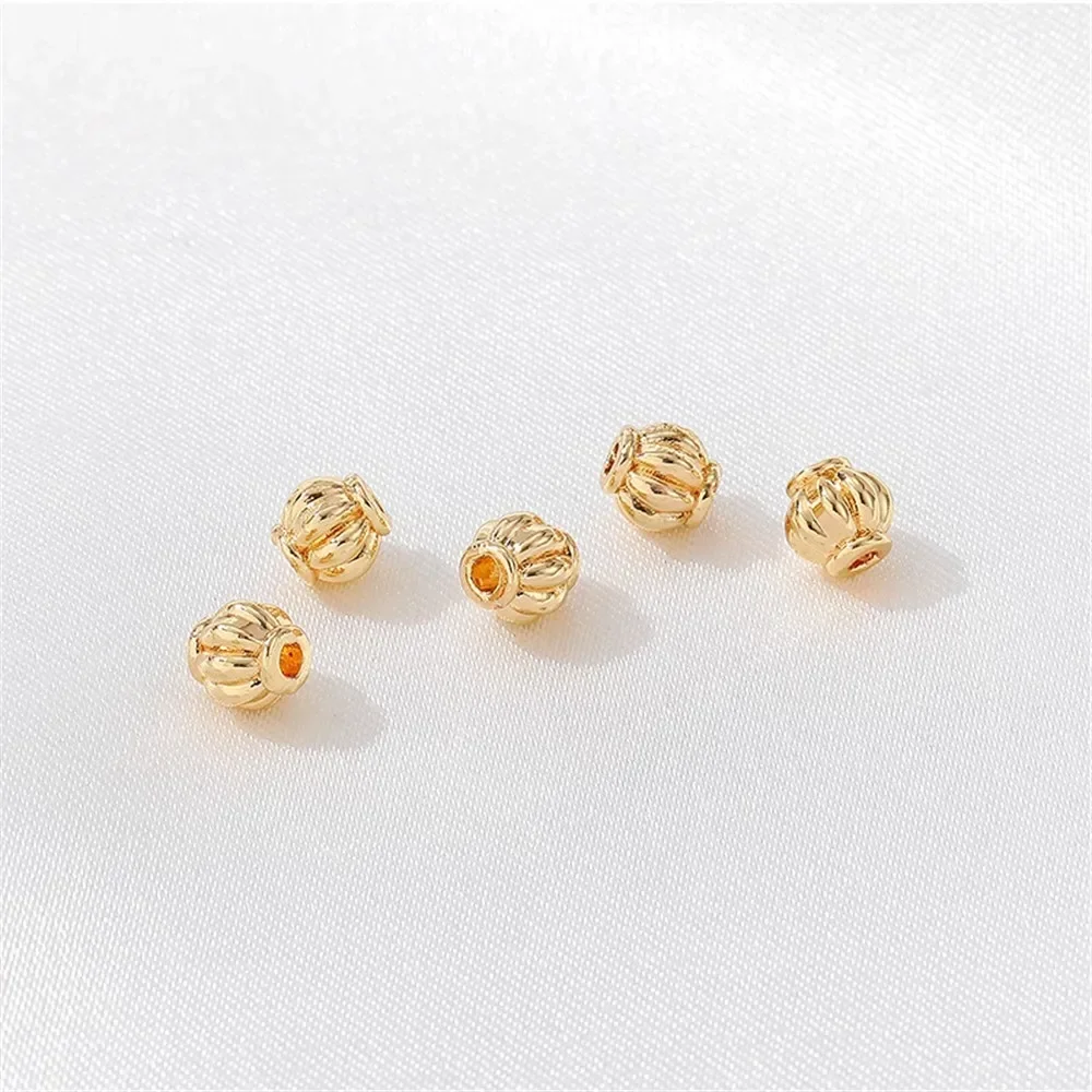 14K vergulde lantaarn gescheiden kraalpatronen verspreide kralen handgemaakte DIY armbanden kettingen hoofddeksels materialen accessoires