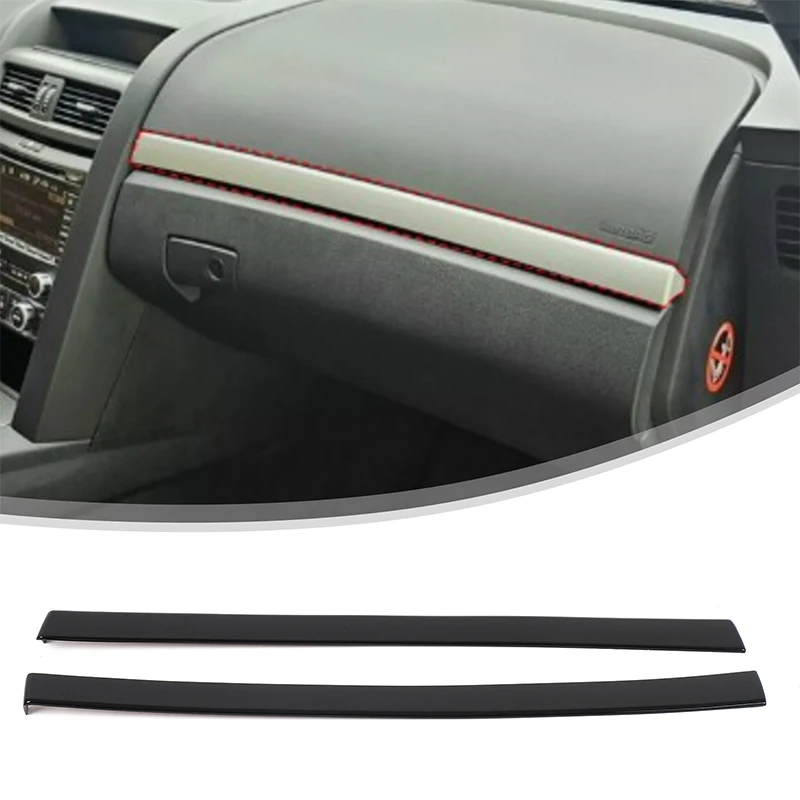 For 2008-2009 Pontiac G8 central control instrument table trim dashboard decoration bright strip ABS piano black 2pcs