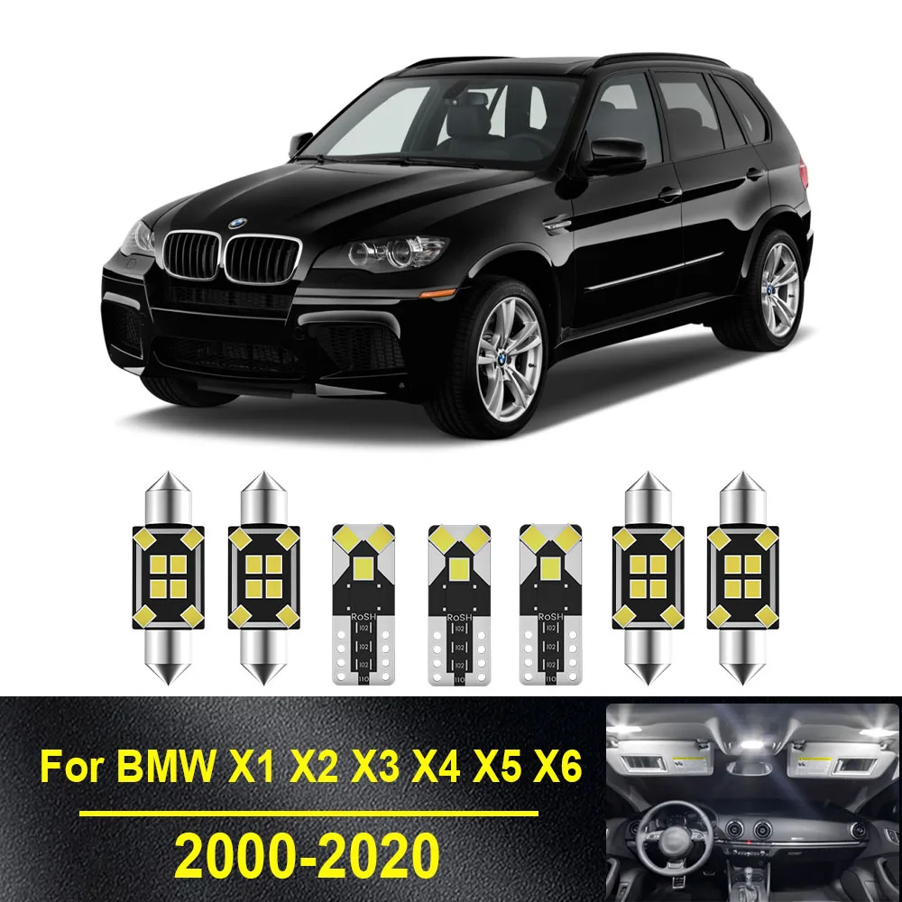 

Car Interior LED Light For BMW X1 X2 X3 X4 X5 X6 E84 F48 F39 E83 F25 F26 E53 E70 F15 F85 E71 E72 2000-2020 Accessories Canbus