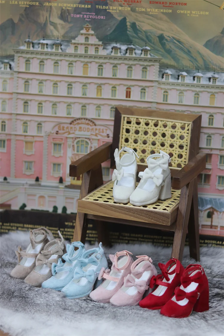 

BJD Shoes DD/SDGR, 1/3 female Shoes Double bow High Heels BJD Doll accessories