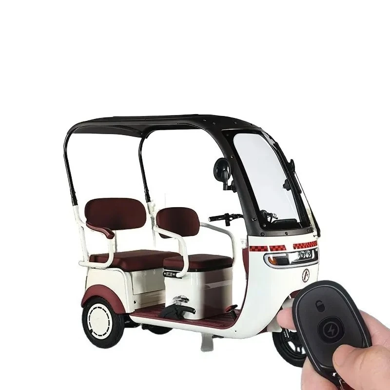 New Models Licensed National Standard Shed Electric Tricycle Recreational Battery Car Pickup Children Dual-Purpose Scooter