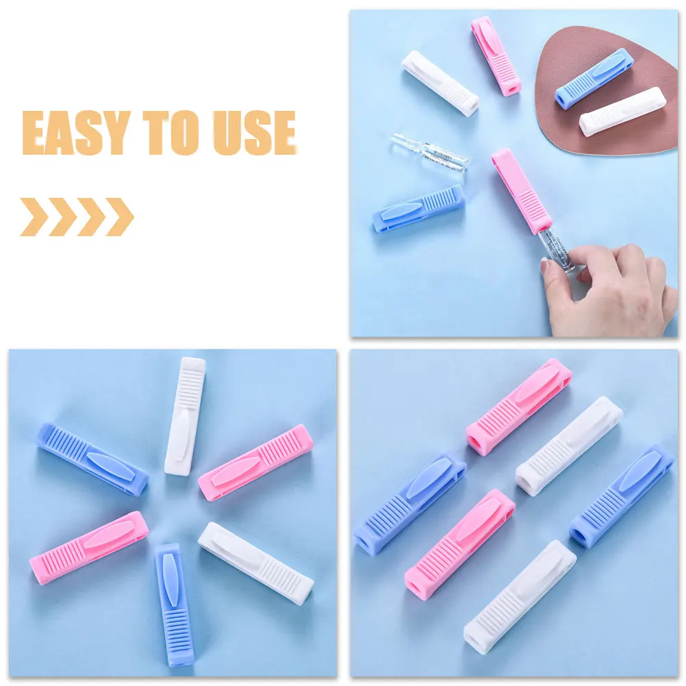 

6pcs Ampoule Opener Glass Vial Breaker Nurse Tools White Colors Labor Saving Devices Hospital Accessories