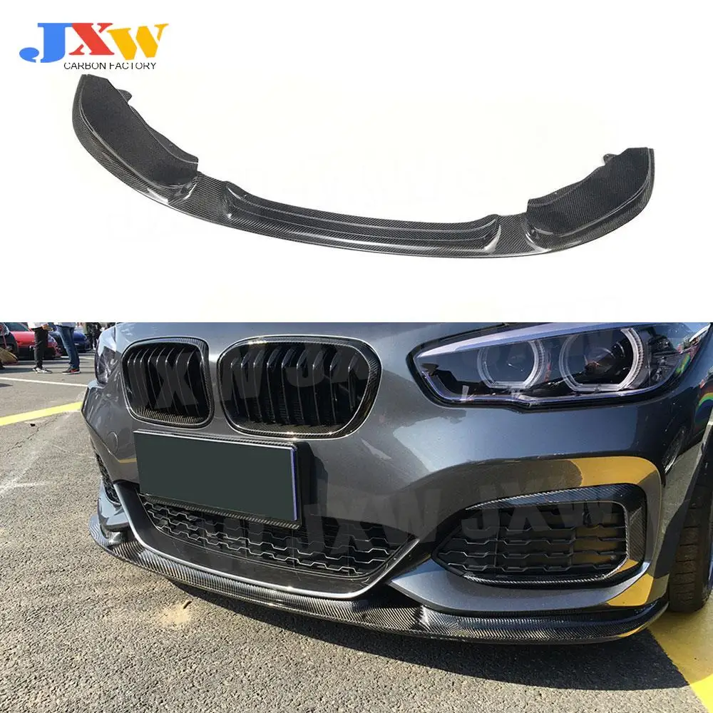 

For BMW 1 Series F20 M Sport Hatchback 2016-2018 Car Front Bumper Lip Spoiler Carbon Fiber / FRP 3D Style Head Chin Shovel