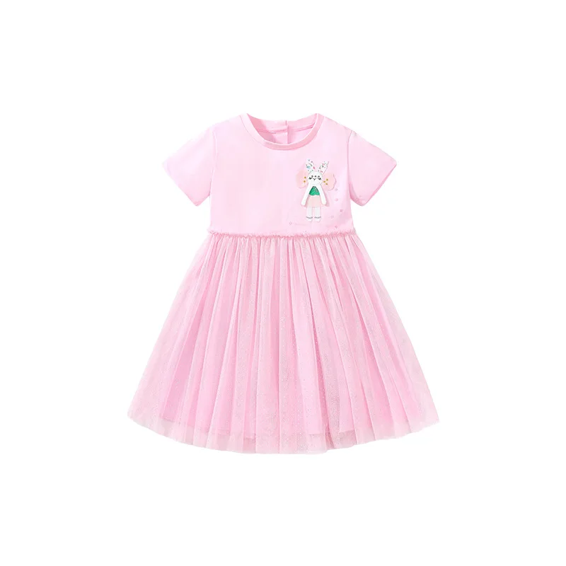 

Cute Princess Dress Summer New Children's Princess Dress Girls' Short Sleeve Dress