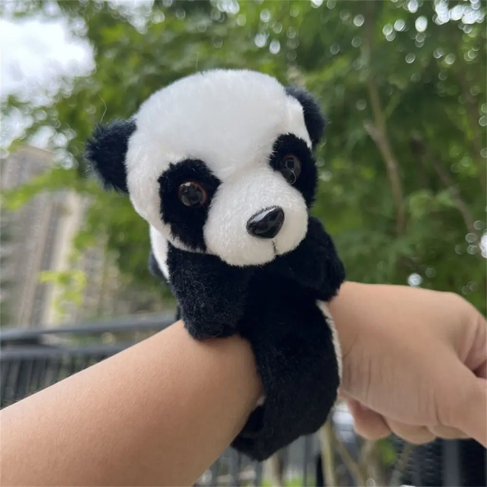 

Gift Toy Jungle Animal Stuffed Animal Wristband Panda Tiger Rabbit Bunny Cartoon Slap Bracelet Soft Plush Toy Children Gifts