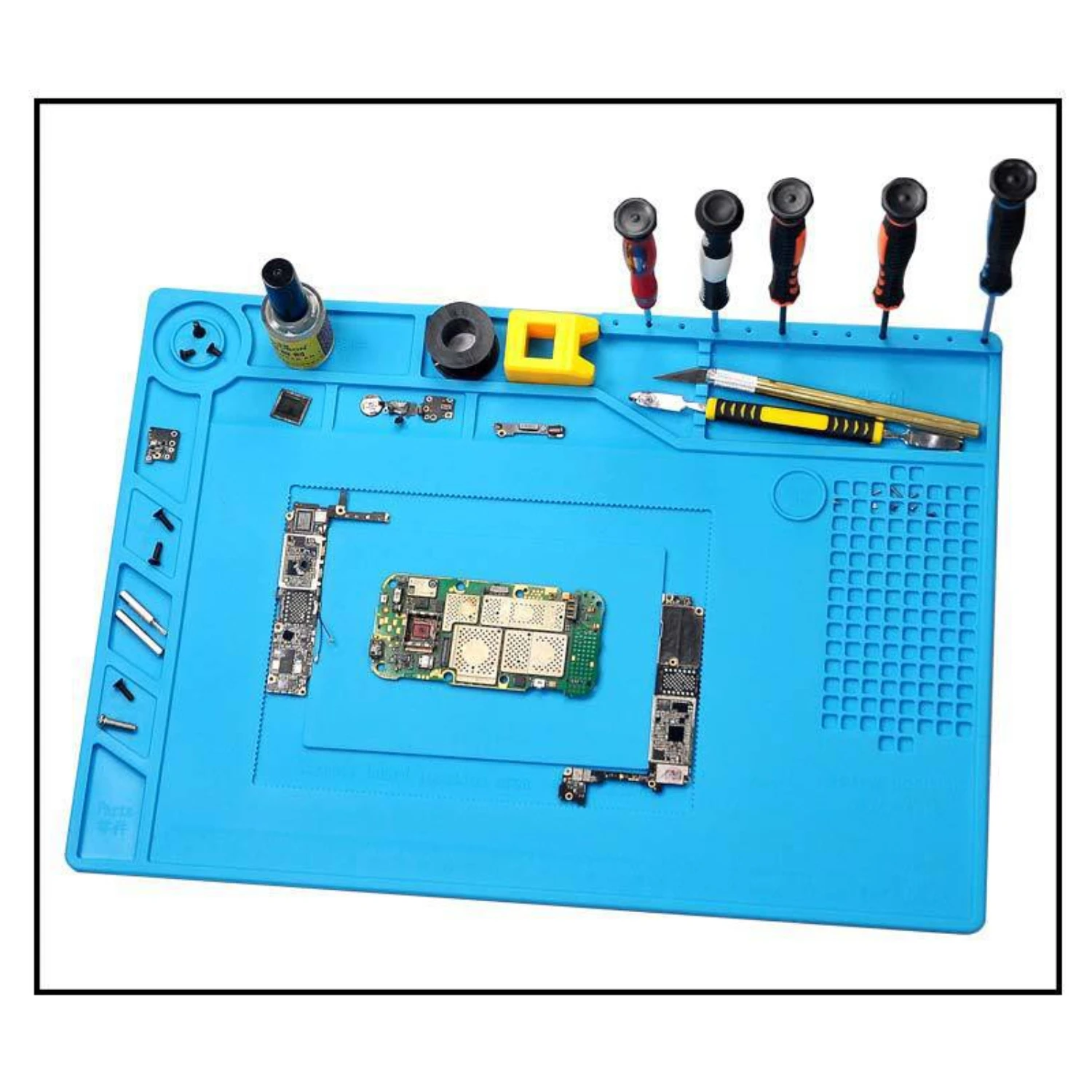 High-Density Silicone Insulation Pad - High-Temperature Resistant - Mobile Phone/Computer Maintenance - Electronics Repair - Tac
