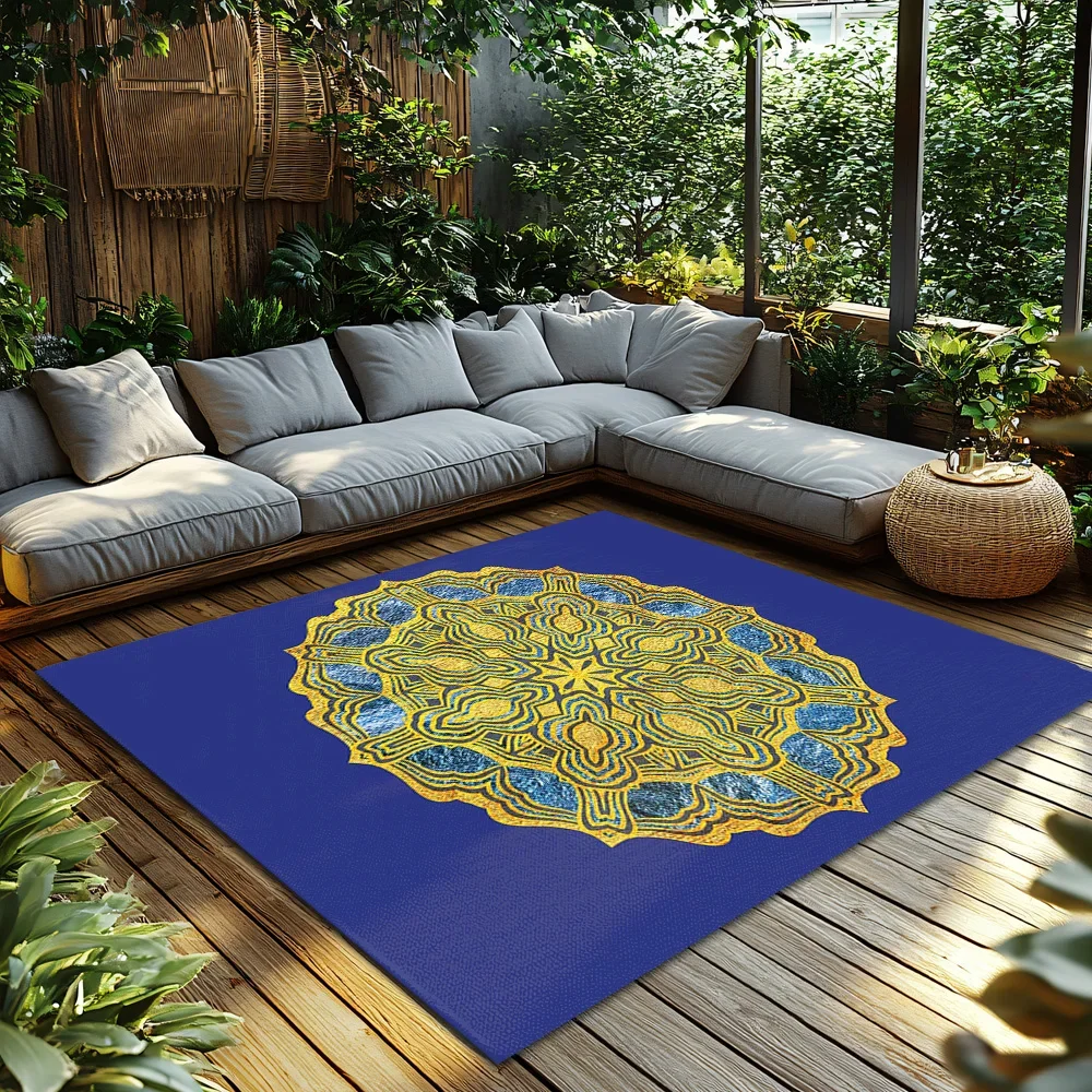 Elegant Persian Area Rug Modern Bohemian Carpet Non Slip Floor Mat Vintage Oriental Rug Turkish Design Living Room Decor Home Ac